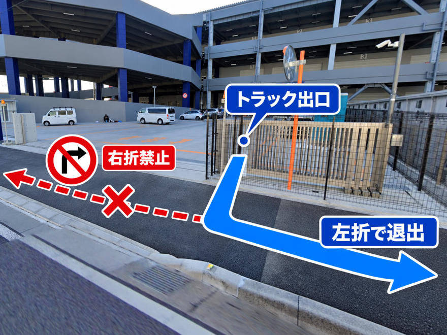 三郷Ⅰロジスティックスセンター トラック出口②